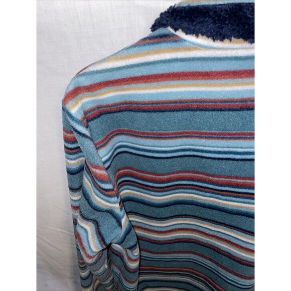 Bit & Bridle Women’s Casual Sweater Size Large Blue Striped Western Rodeo Cowboy - Picture 11 of 12